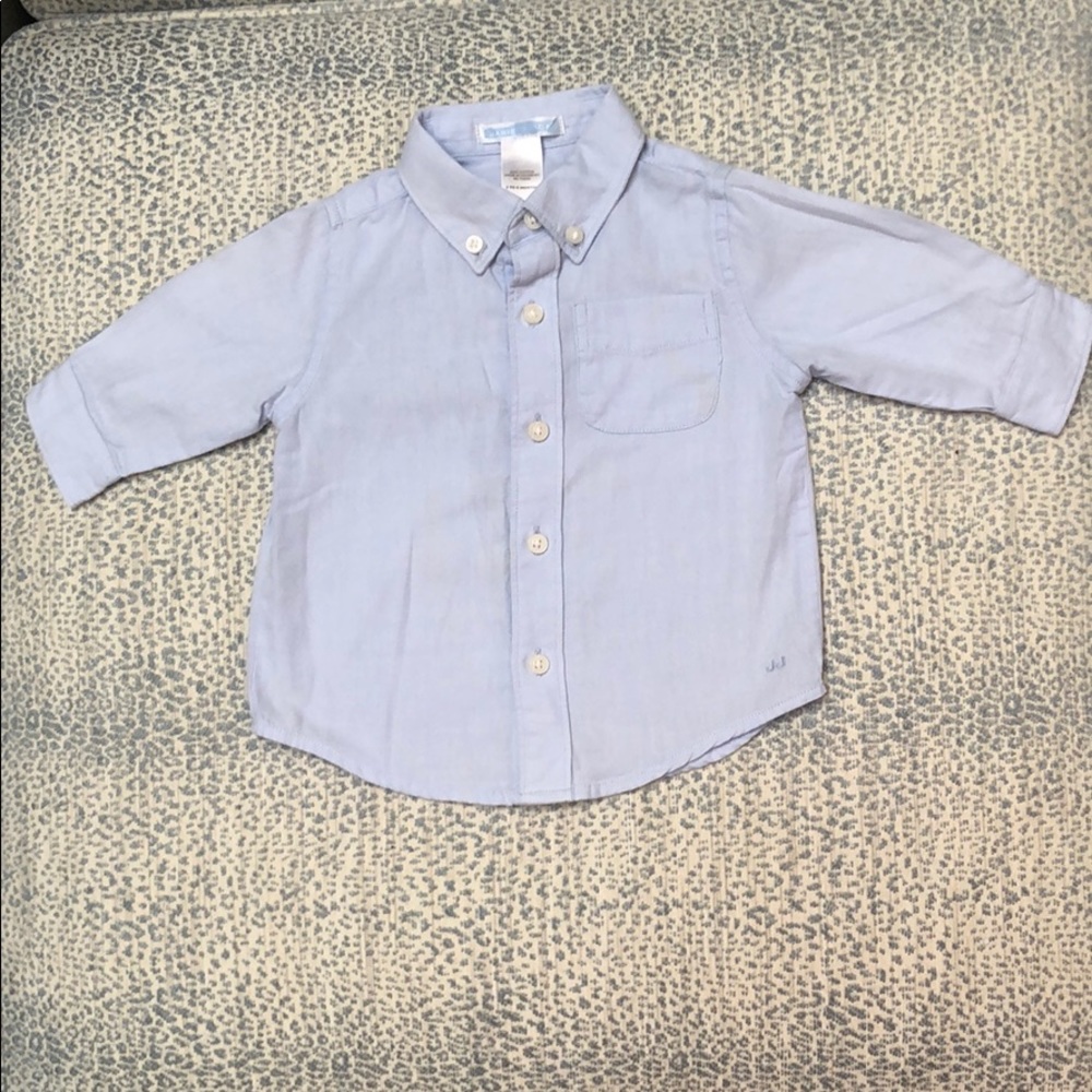Janie and Jack light blue cotton dress shirt